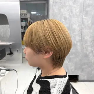ショート メンズ ʜᴀʀᴜᴋᴀ♱メンズ ウルフ/ブリーチのヘアスタイル