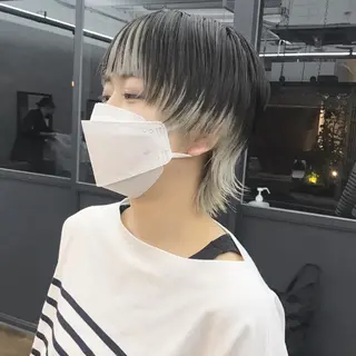 ショート カラー メンズ ✂︎ウルフ・ショート ✂︎MIKUNIのヘアスタイル