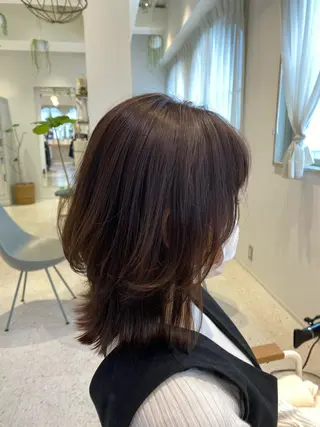 ミディアム カラー soil ミヤタケのヘアスタイル