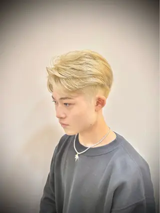 ショート カラー メンズ 相模大野メンズ パーマ 仁翔のヘアスタイル