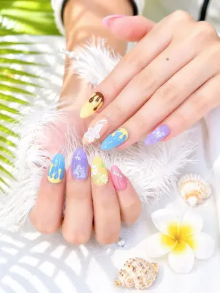 セミロング Bibi nail Osakaのネイルデザイン