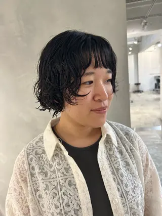 ショート パーマ メンズ清潔感のプロ 💈メンズパーマ藤田のヘアスタイル