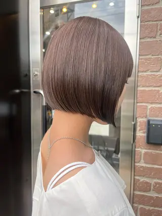 セミロング カラー パーマ ヘアアレンジ メンズ キッズ ネイル マツエク・マツパ アイブロウ 久木原 ゆりのヘアスタイル