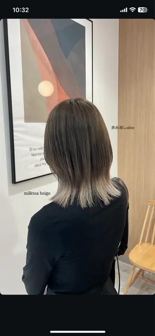 ミディアム 吉原 愛美のヘアスタイル