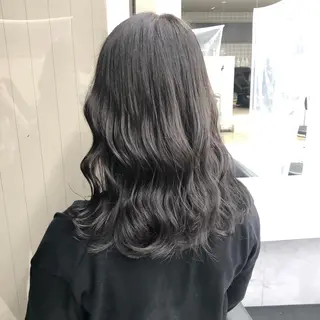 セミロング カラー パーマ ヘアアレンジ メンズ キッズ ネイル マツエク・マツパ 上品＆韓国風 🥀海心🥀のヘアスタイル