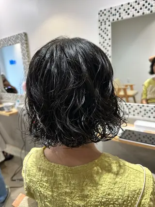 ミディアム 髪質改善・ クロスパーマ◎倉澤のヘアスタイル