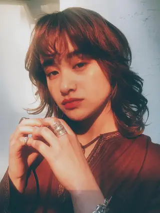 パーマ 💓パーマ，💗 レイヤーカットのヘアスタイル