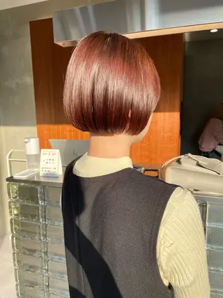 ショート カラー 👑ボブはお任せ ミヤノ👑のヘアスタイル