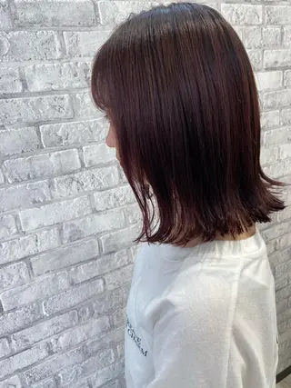 ミディアム カラー Oopsレイヤー 加藤澄都のヘアスタイル