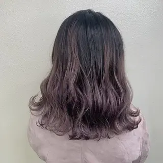 ミディアム カラー パーマ ヘアアレンジ 曲がる縮毛矯正特化 亮輔【江坂駅すぐ】のヘアスタイル