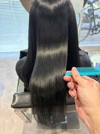 ロング カラー 城 慎太郎のヘアスタイル