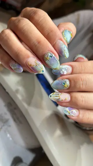 ネイル FOINAIL 🎀長さだし🎀のネイルデザイン