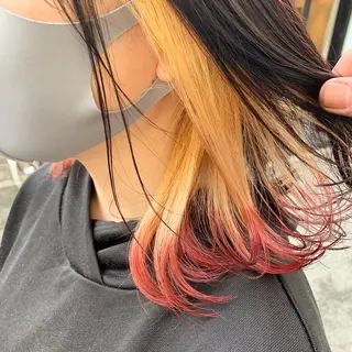 ショート カラー スダユーヤ 💫推しカラーウルフのヘアスタイル
