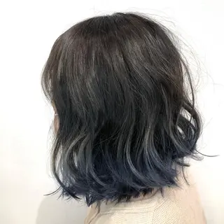 ミディアム カラー ナカタケ ユウのヘアスタイル