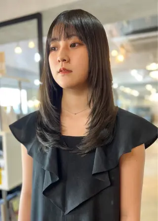セミロング 村上ゆうすけ 髪質改善🪞縮毛矯正のヘアスタイル