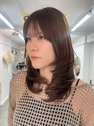 ミディアム 野町好花 レイヤー/髪質改善のヘアスタイル