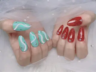 ネイル lucky nail 歌舞伎町のネイルデザイン