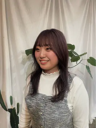 セミロング カラー ORe'S HAIR BE　GLaDまなみのヘアスタイル