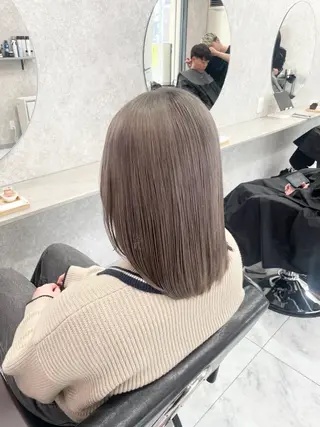 ミディアム 🦋ハイトーン🦋 石山 希理🦋のヘアスタイル