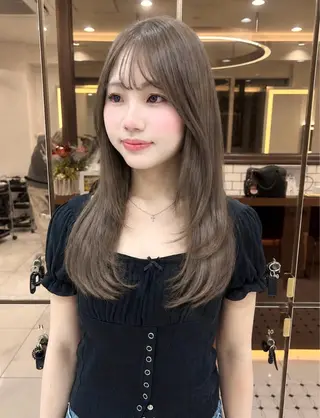 ミディアム カラー ヘアアレンジ メンズ 透明感×艶髪 🫒maki🎀のヘアスタイル