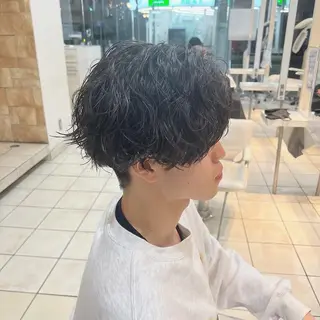 ショート ツイスパ/シャドウ 新井のヘアスタイル