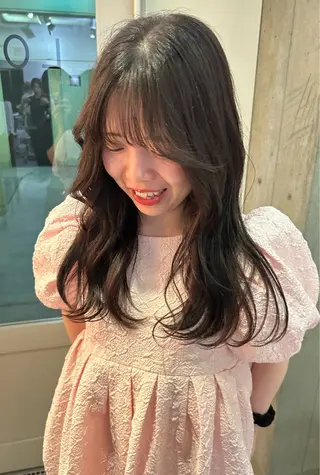 セミロング カラー 透明感似合わせカラー 🍀あかり🍀のヘアスタイル