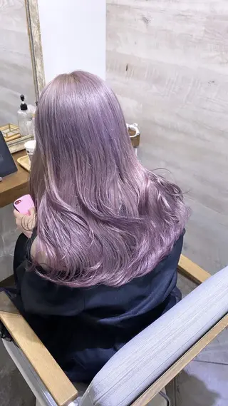 ロング カラー ダブルカラー/透明感 カラー/kazusaのヘアスタイル