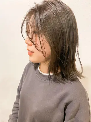 ミディアム カラー ダメージレスサロン✨ kayo🌱のヘアスタイル