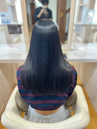 ロング 佐藤 翔空【艶 カラー/縮毛矯正】のヘアスタイル