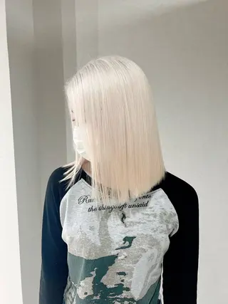 セミロング カラー box mico. mutsumiのヘアスタイル