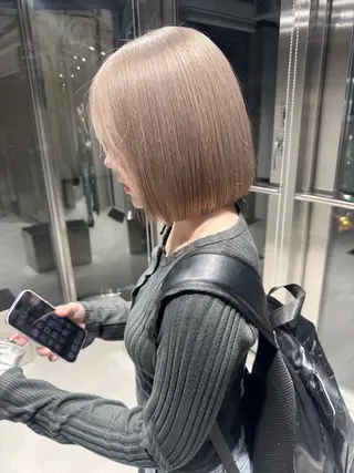 ショート カラー 札幌美容師/ブリーチ /ハイトーン/Doiのヘアスタイル