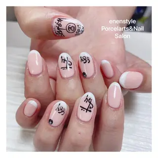 ミディアム ネイル 🐾enen style 🐾のネイルデザイン