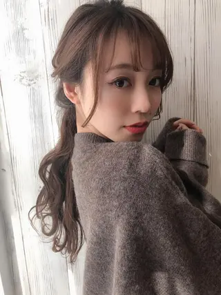 カラー ロング ヘアアレンジ ⭐️Shelter by TOKYO⭐️のヘアスタイル