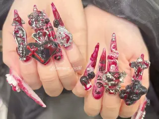 ネイル MoMoA Nail ネイル長さ出し専門店のネイルデザイン