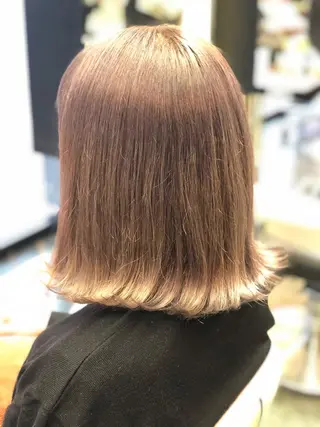 ミディアム 青木 優歩のヘアスタイル