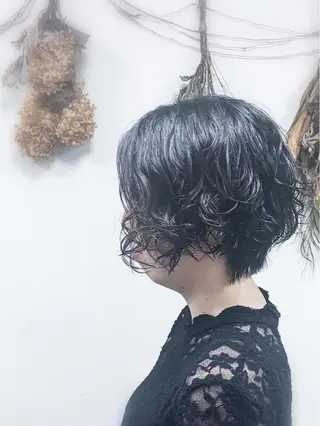 ショート パーマ 米澤 篤志のヘアスタイル