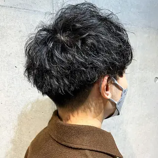 ショート カラー パーマ メンズ アイブロウ 丁寧なカウンセリング 🌿Chiemi🌿のヘアスタイル
