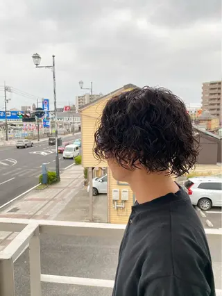 セミロング メンズ特化サロン ウエダ ヒロキのヘアスタイル