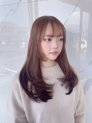 ロング 山岡 雅弥のヘアスタイル