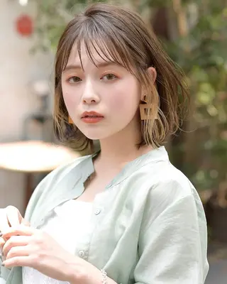 ミディアム カラー 似合わせレイヤー 🇰🇷荒木洋文のヘアスタイル