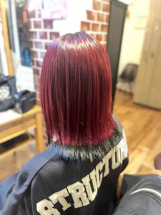 ミディアム カラー 松下 詩恵里のヘアスタイル