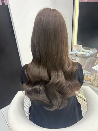 ロング カラー 新宿/韓国ヘア 中明度カラー/かやのヘアスタイル
