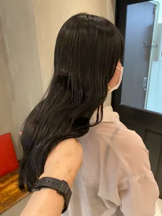 セミロング 新宿/顔周りカット +レイヤー=しずく♩のヘアスタイル