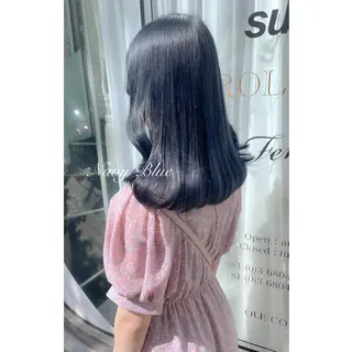 セミロング カラー miyu /トレンド カラー×艶髪のヘアスタイル