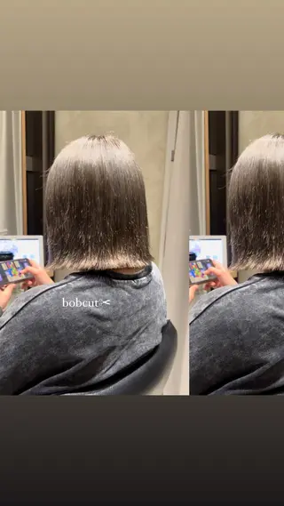 ミディアム カラー ヘアアレンジ stylist ◎RUKI.のヘアスタイル