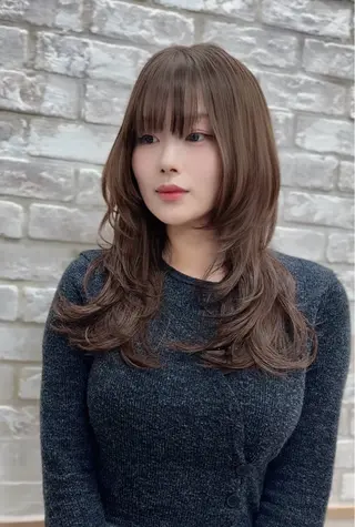 ロング 奥野 貴史　代表　レイヤーのヘアスタイル