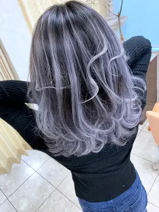 ミディアム 穐田 司樹のヘアスタイル