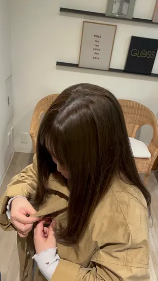 セミロング カラー 柚実/ローレイヤー/ 愛されナチュラル♥️のヘアスタイル