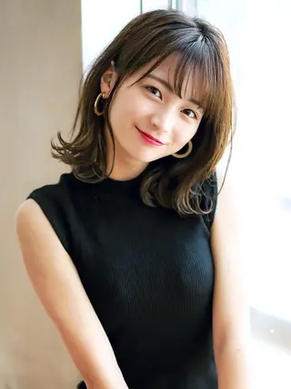ミディアム ショートヘアー◎ 縮毛矯正◎のヘアスタイル