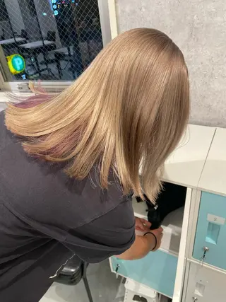 カラー 艶髪ハイトーンカラー kana♡のヘアスタイル